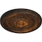 Ekena Millwork Palmetto Ceiling Medallion, Hand-Painted Rust, 11 1/2"OD x 1"P CM11PARUS - alternate 5